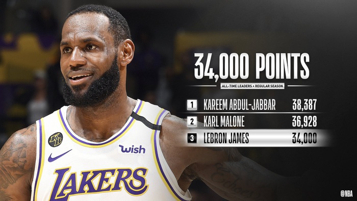 Los Angeles Lakers chính thức trở lại vòng đấu Playoffs trong ngày LeBron James xô đẩy kỷ lục giải đấu - Ảnh 2.