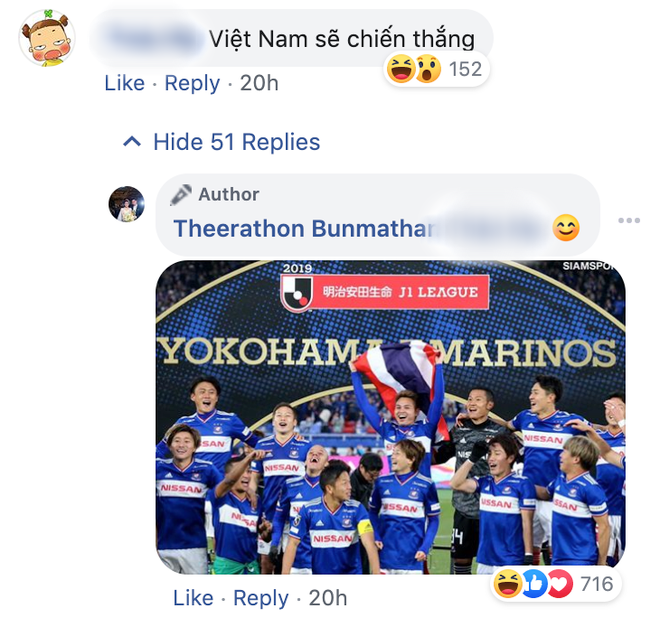 Fan bình luận Việt Nam chiến thắng, hậu vệ tuyển Thái Lan cùng CĐV nhà phản dame cực gắt, Văn Hậu cũng bị vạ lây - Ảnh 1.