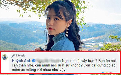 Huỳnh Anh (bạn gái Quang Hải) muốn mời luật sư khi bị anti-fan làm phiền trên Facebook cá nhân - Ảnh 1.