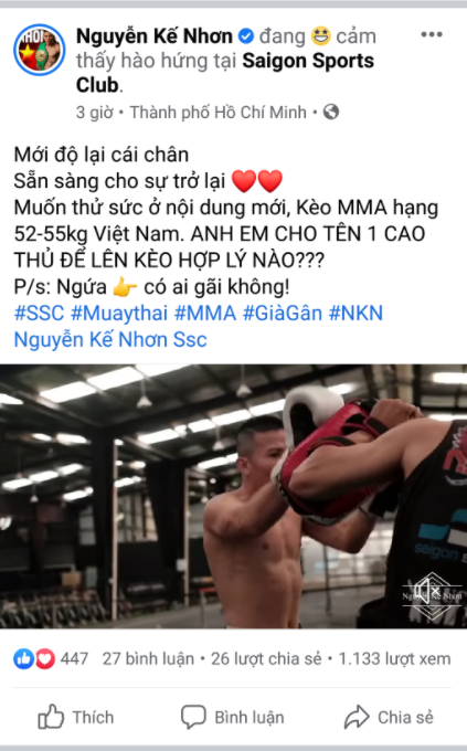 Tượng đài Muay Thái Việt Nguyễn Kế Nhơn sẽ thi đấu MMA? - Ảnh 1.