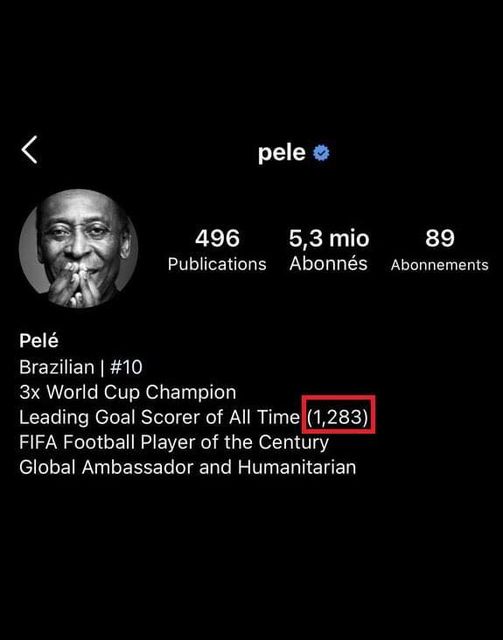 Pele đáp trả tin đồn chỉnh sửa trang cá nhân để phủ nhận thành tích của Ronaldo - Ảnh 3.