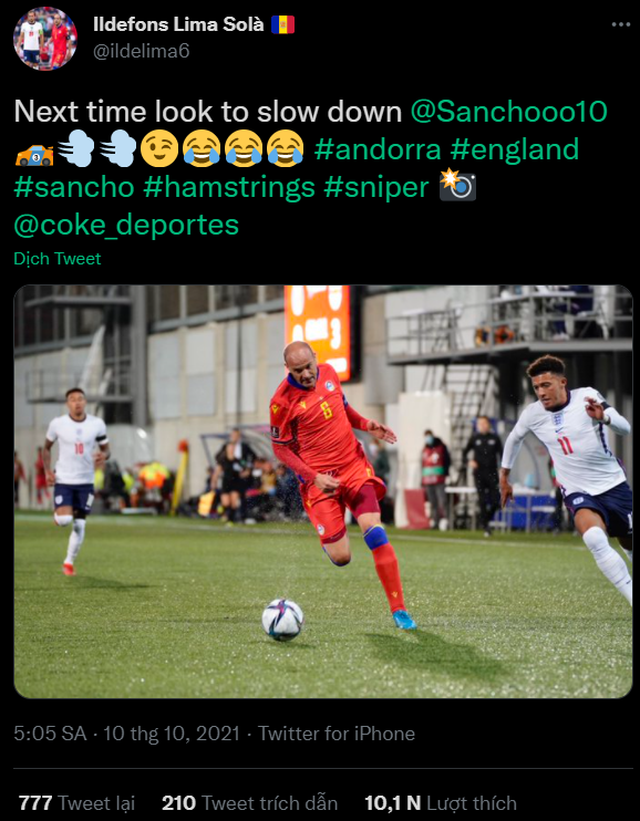 Sancho bứt tốc thần sầu khiến cầu thủ lớn tuổi nhất vòng loại World Cup 2022 nghỉ hơn 2 tuần vì chấn thương - Ảnh 3.