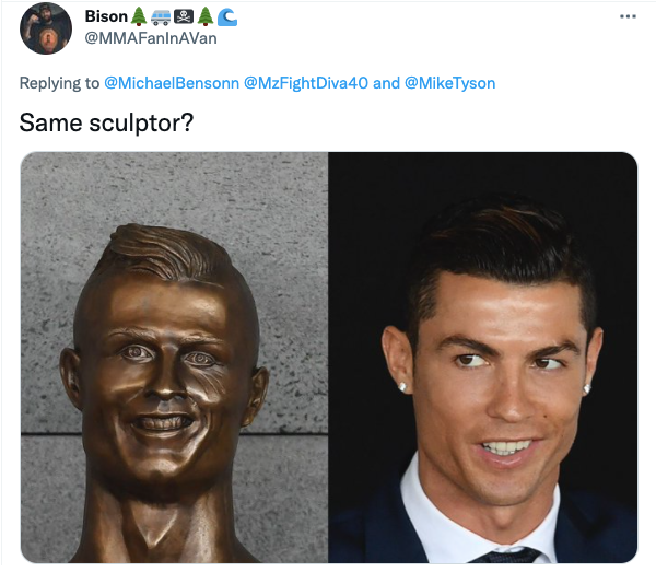 Huyền thoại Mike Tyson được tri ân bằng bức tượng thảm họa, fan lập tức đào lại kỷ niệm buồn trước kia của Ronaldo - Ảnh 5.