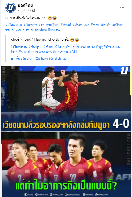 Fan Thái Lan &quot;cà khịa&quot; thầy Park &quot;ăn cú lừa&quot; trước thềm bán kết AFF Cup 2020 - Ảnh 2.