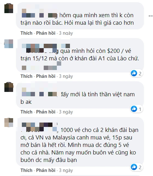CĐV Việt Nam tại Singapore than trời vì giá vé xem AFF Cup: Đã đắt còn phải ngồi với CĐV... ĐT Lào - Ảnh 1.