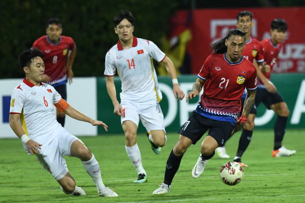 Những hình ảnh hiếm hoi từ trận đấu ĐT Việt Nam 2-0 ĐT Lào ở AFF Cup 2020 - Ảnh 4.