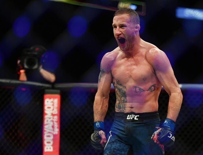 Justin Gaethje &quot;tố&quot; Chủ tịch Dana White ưu ái quá mức Michael Chandler, đối xử bất công với Dustin Poirier và Tony Ferguson - Ảnh 1.