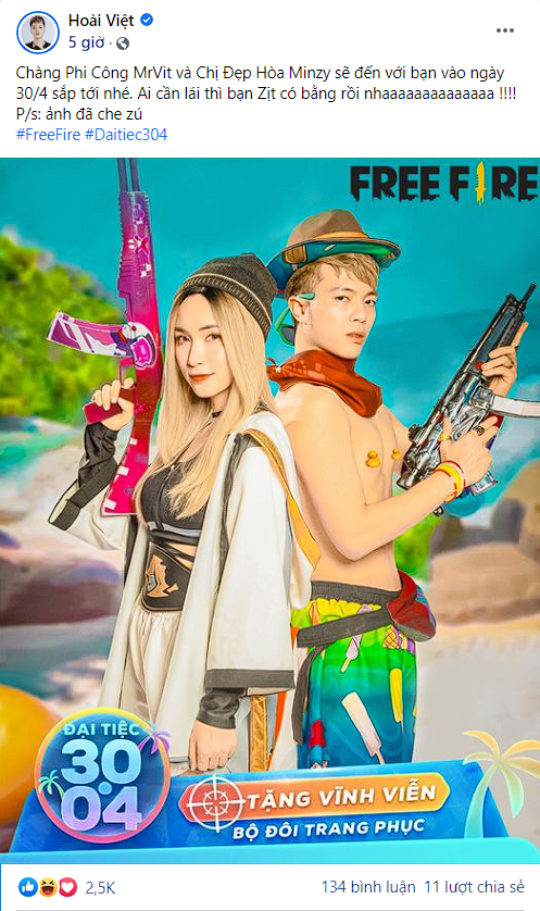 Nam Vương Free Fire – Cuộc chạy đua nhằm “chôm chôm” trái tim chị đẹp Hòa Minzy - Ảnh 5.