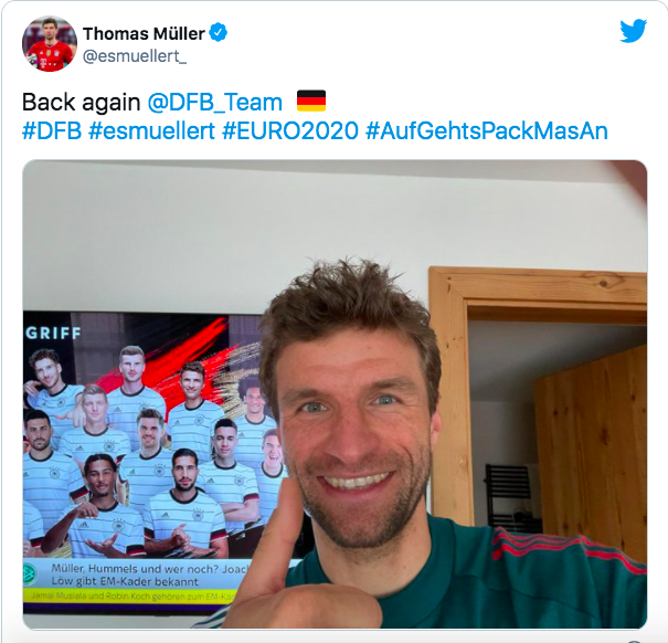 Nóng: Đức công bố danh sách Euro 2020, Mueller lần đầu được gọi lên tuyển sau 3 năm - Ảnh 3.