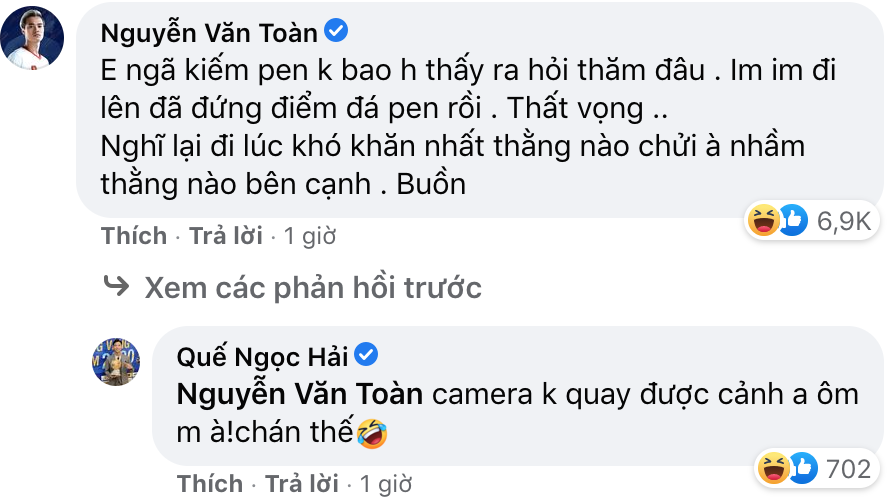 Dù gặp chấn thương nhưng Văn Toàn và Quế Ngọc Hải vẫn luôn là những cái tên không thể thiếu trong đội hình của đội tuyển Việt Nam. Cùng xem hình ảnh mới nhất của họ để cập nhật thông tin về tình trạng sức khỏe và động viên cho những nỗ lực của các cầu thủ.
