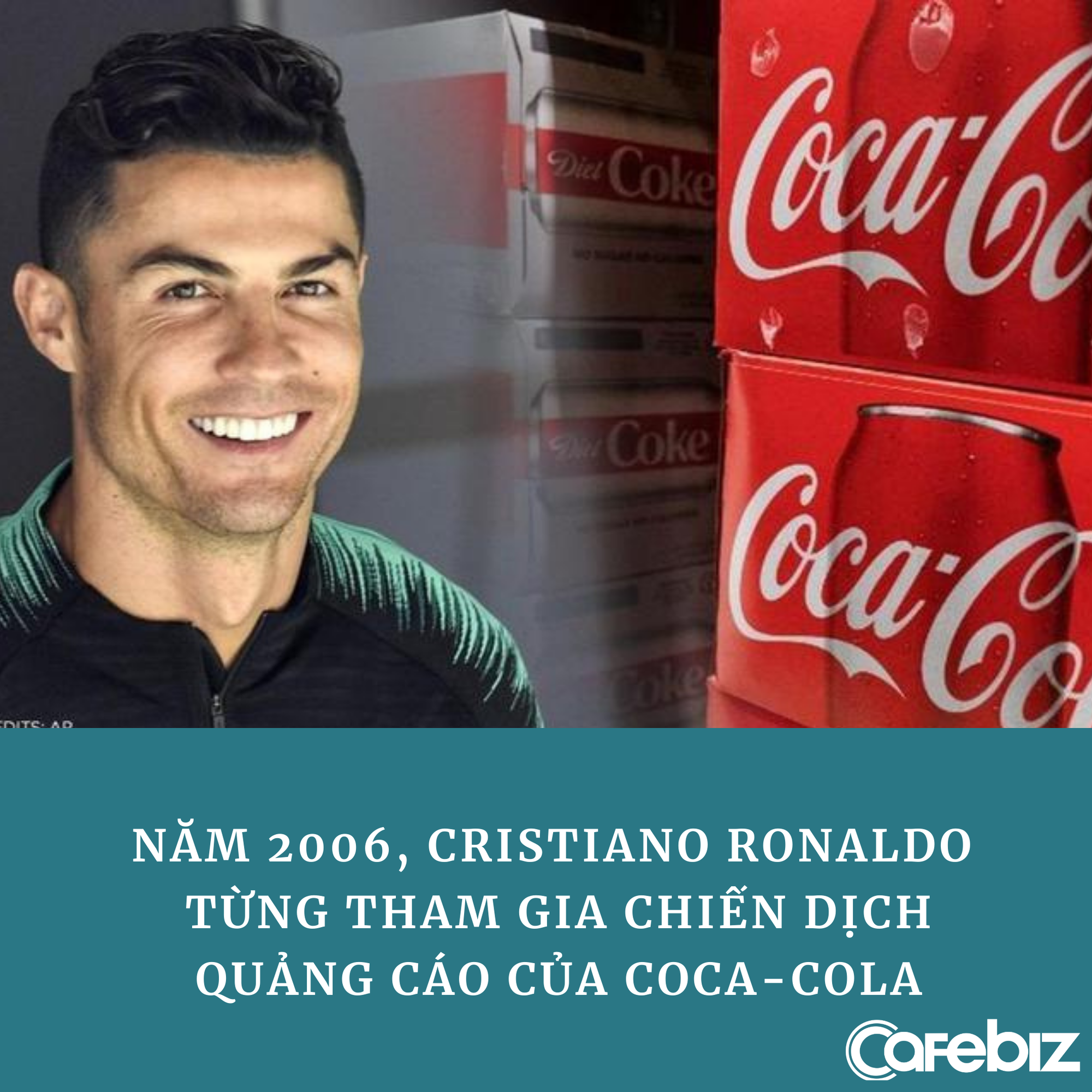 Ronaldo từng quảng cáo cho Coca Cola trước khi thẳng tay ‘dẹp’ 2 chai nước ngọt, khiến hãng mất 4 tỷ USD - Ảnh 3.