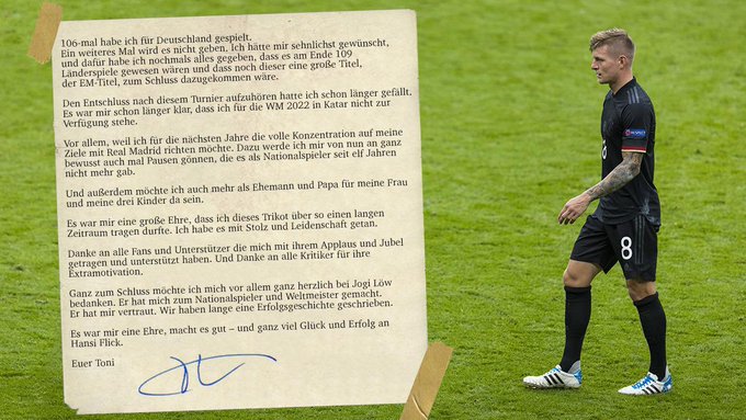 Toni Kroos tuyên bố rút lui khỏi đội tuyển quốc gia  - Ảnh 1.