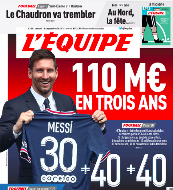 Báo Pháp công bố chi tiết mức lương khổng lồ của Messi tại PSG: 1 phần lương được trả bằng đồng tiền lạ hoắc - Ảnh 1.