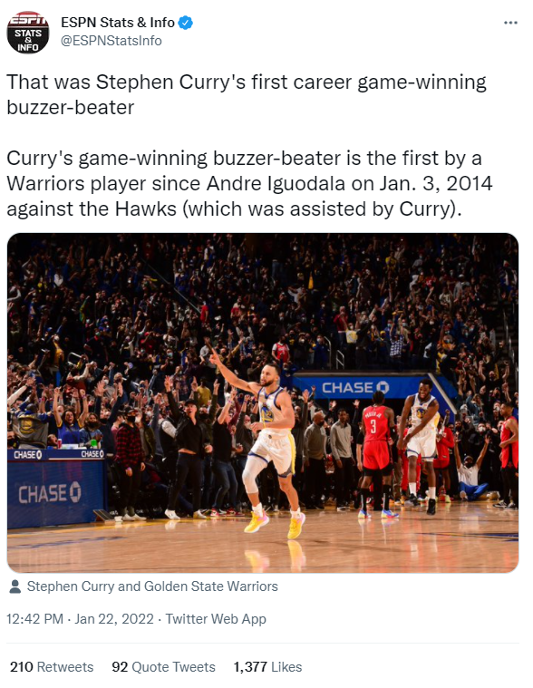 Có thể bạn chưa biết: Stephen Curry vừa có cú ném buzzer beater đầu tiên trong sự nghiệp - Ảnh 3.