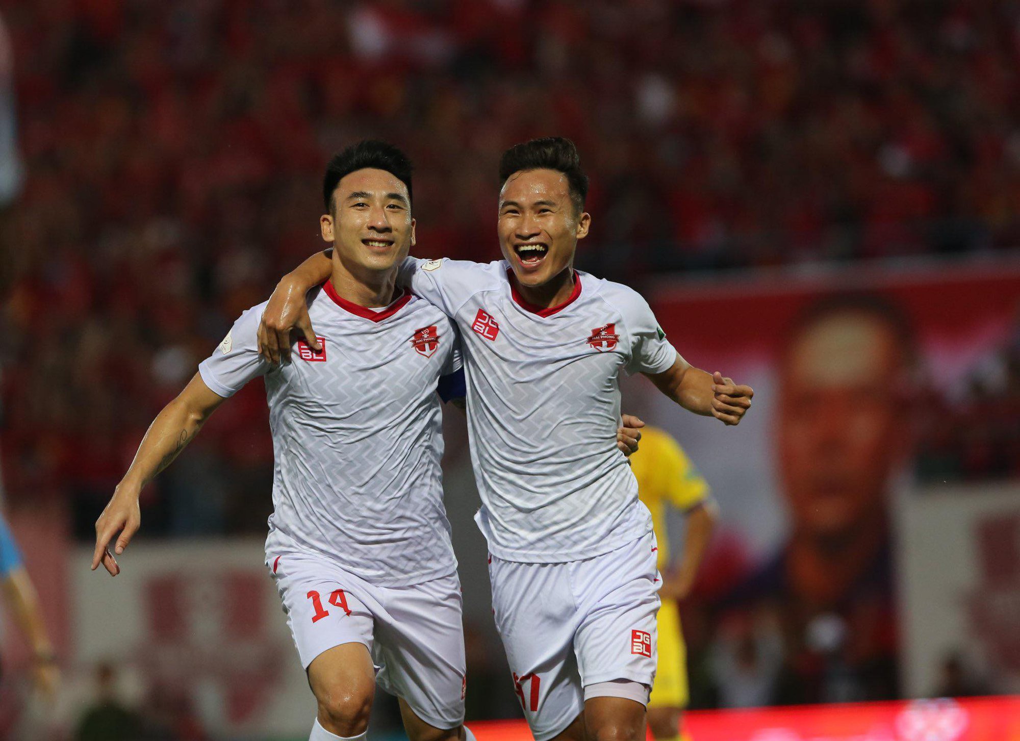 Cầu thủ Hà Nội FC hạnh phúc ngày vô địch V.League 2022 sớm 1 vòng đấu - Ảnh 11.