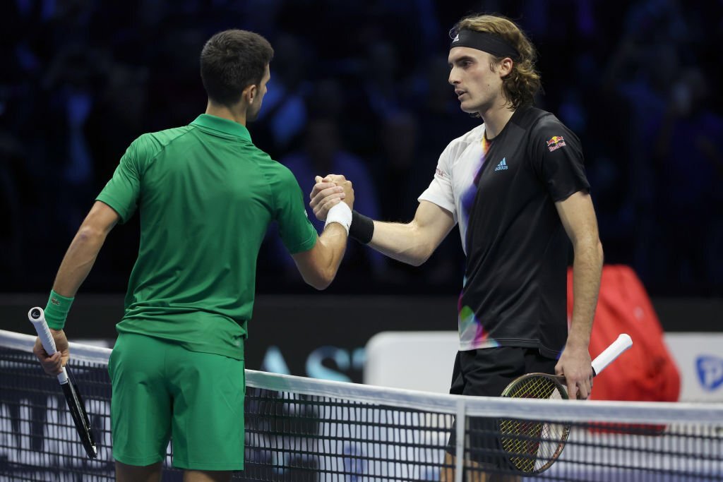 Djokovic nối dài mạch thắng trước Tsitsipas, khởi đầu thuận lợi ở ATP Finals - Ảnh 5.