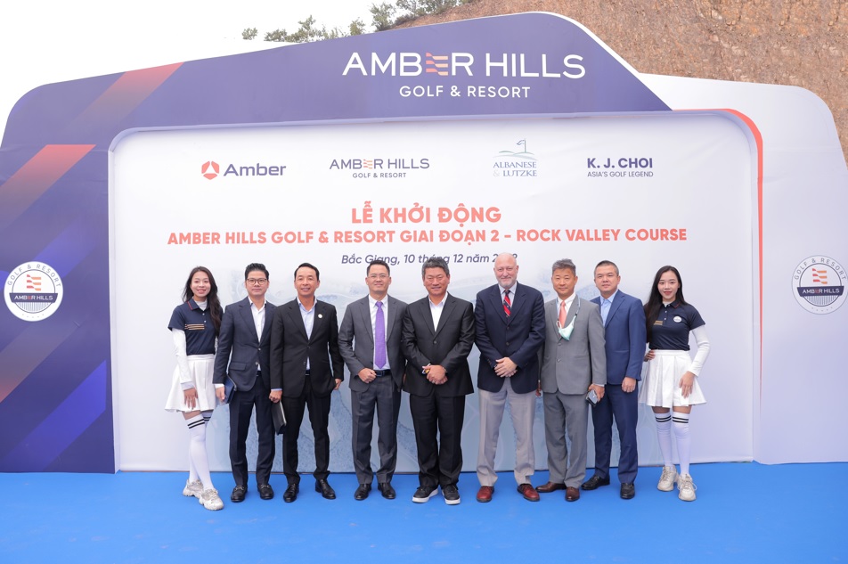 Amber Hills Golf & Resort tổ chức lễ khởi động dự án giai đoạn 2 (Rock Valley) với sự góp mặt của huyền thoại golf châu Á K.J.Choi - Ảnh 1.