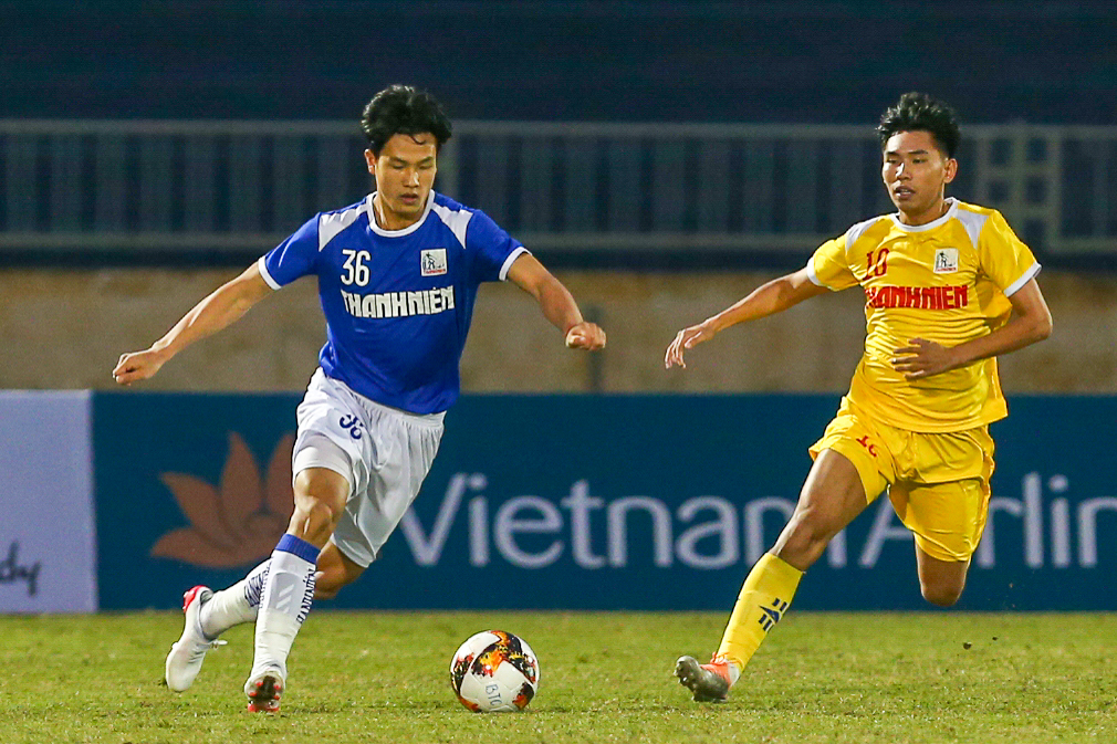 Lương Duy Cương mờ nhạt trước dàn sao trẻ SLNA trong trận khai màn VCK  U21 Quốc gia - Ảnh 2.