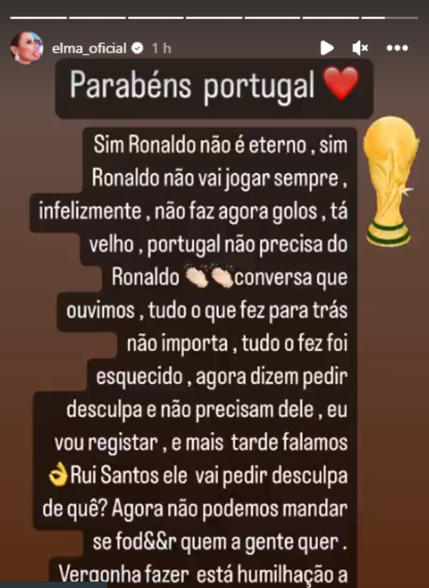 Chị và bạn gái Ronaldo: “Thật xấu hổ vì CĐV không được xem cầu thủ số 1 thế giới đá 90 phút” - Ảnh 1.