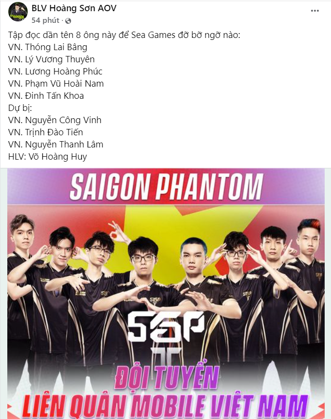 Dàn BLV, MC của LQVN gửi lời chúc mừng tới Saigon Phantom khi giành được vé dự SEA Games 31 - Ảnh 6.
