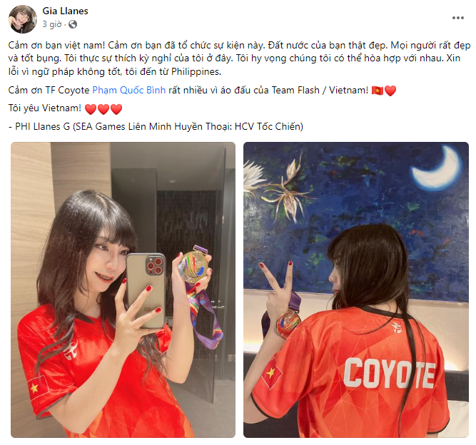 Khoảnh khắc dễ thương của nữ VĐV Philippines: Tìm tới tận group Việt Nam nói lời cảm ơn sau khi giành HCV SEA Games - Ảnh 1.