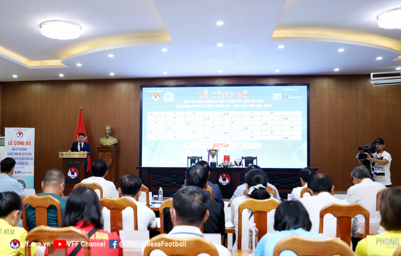 Lễ công bố Nhà tài trợ chính và Bốc thăm xếp lịch thi đấu Giải bóng đá nữ Vô địch Quốc gia – Cúp Thái Sơn Bắc 2022 - Ảnh 2.