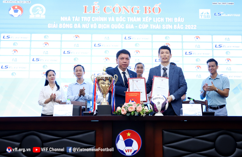 Lễ công bố Nhà tài trợ chính và Bốc thăm xếp lịch thi đấu Giải bóng đá nữ Vô địch Quốc gia – Cúp Thái Sơn Bắc 2022 - Ảnh 4.