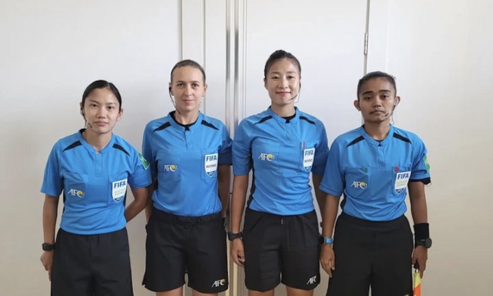 Nhan sắc trọng tài nữ điều khiển trận đấu có U20 Việt Nam - Ảnh 2.