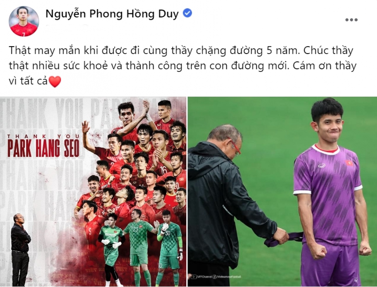 Dàn cầu thủ ĐT Việt Nam tri ân HLV Park Hang Seo - Ảnh 3.