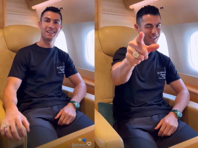 Ronaldo và bạn gái khoe nhẫn kim cương 20 carat khi đến Saudi Arabia - Ảnh 2.