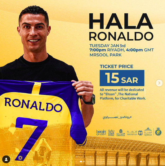 Ấn định thời gian tổ chức lễ ra mắt Ronaldo và giá vé - Ảnh 1.