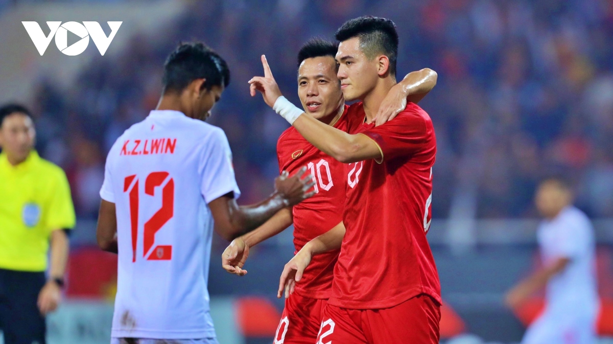 Cầu thủ của HAGL ghi siêu phẩm, ĐT Việt Nam thắng đậm ĐT Myanmar - Ảnh 6.