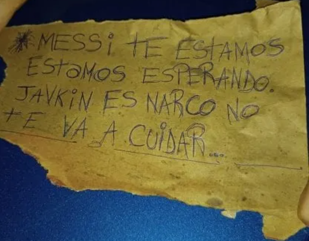 Công bố hình ảnh đầu tiên về vụ xả súng và lời đe dọa nhắm vào Messi - Ảnh 2.