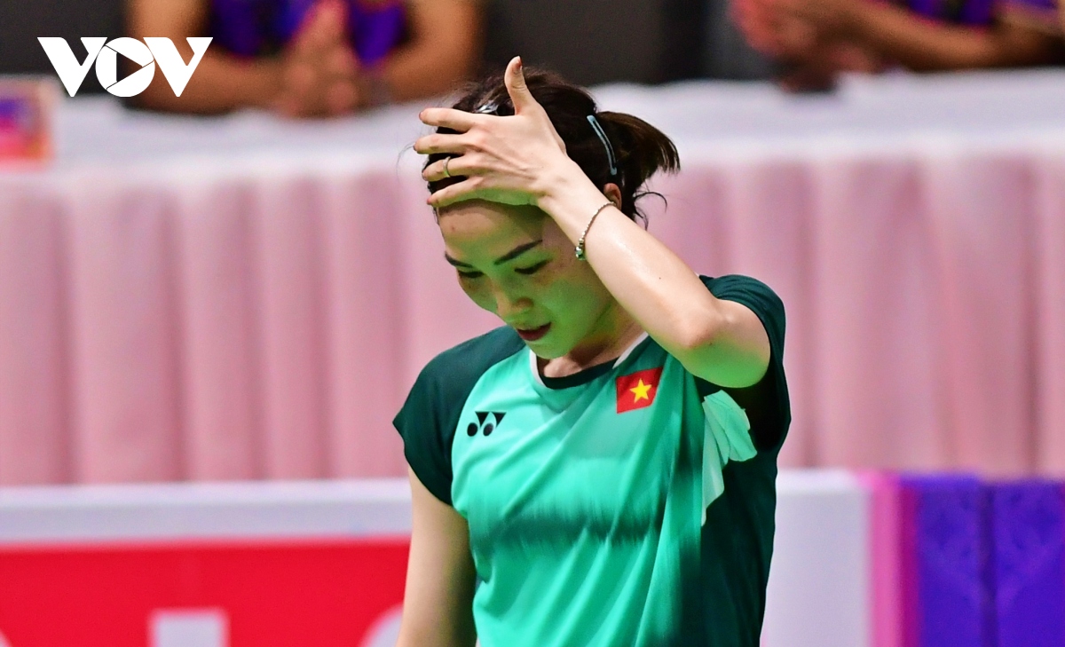 Vũ Thị Trang thua đầy tiếc nuối trước đối thủ Singapore ở SEA Games 32 - Ảnh 10.