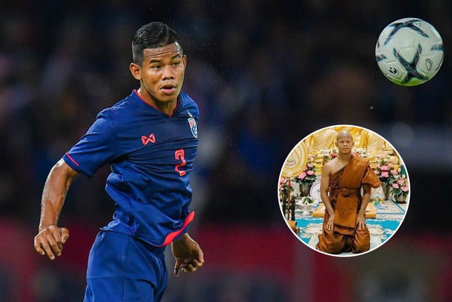 Hai tuyển thủ Thái Lan bất ngờ xuống tóc đi tu trước loạt trận FIFA Days - Ảnh 1.