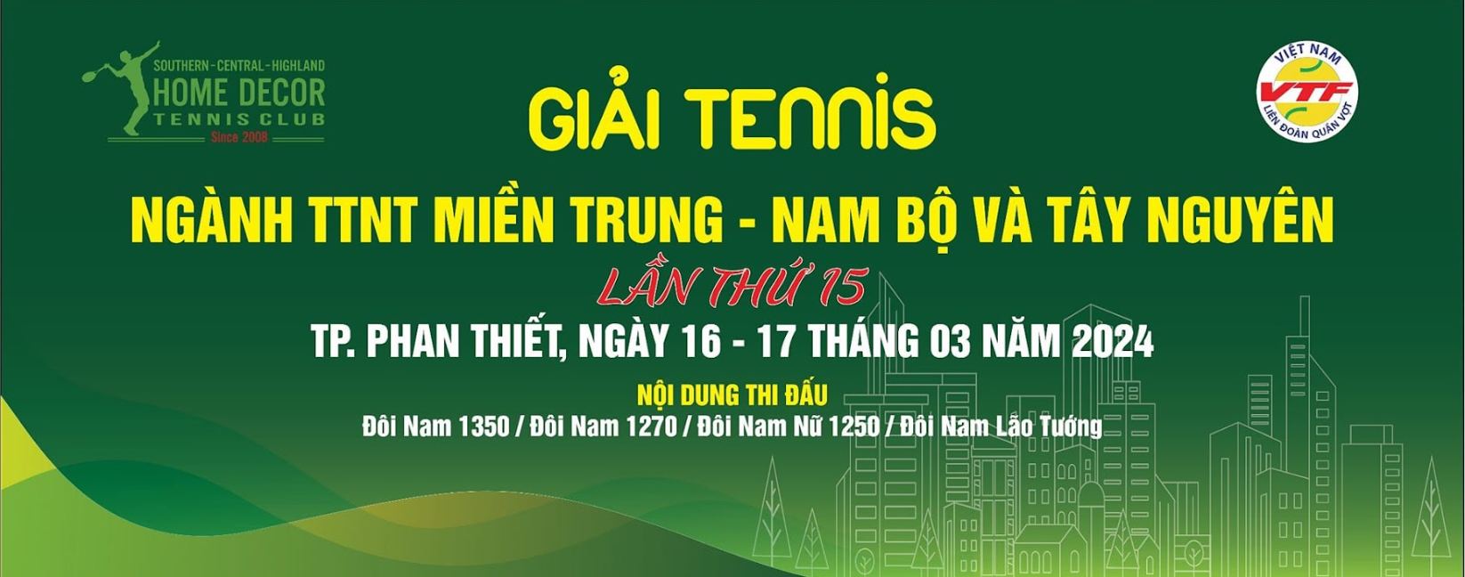 Gần 300 tay vợt tranh tài tại giải tennis ngành TTNT miền Trung Nam bộ và Tây Nguyên lần thứ 15 - Ảnh 1.