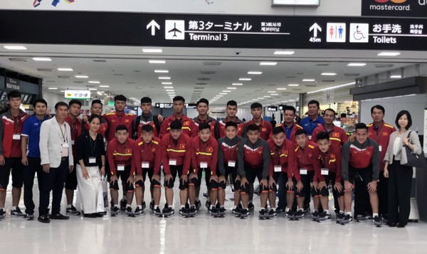 Đội tuyển U17 Việt Nam có mặt tại Nhật Bản, sẵn sàng tham dự giải Jenesys 2018 - Ảnh 1.