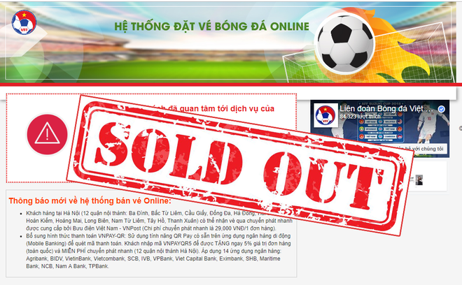 Chính thức bán hết vé online trận Việt Nam vs Philippines tại bán kết AFF Cup 2018 - Ảnh 1.