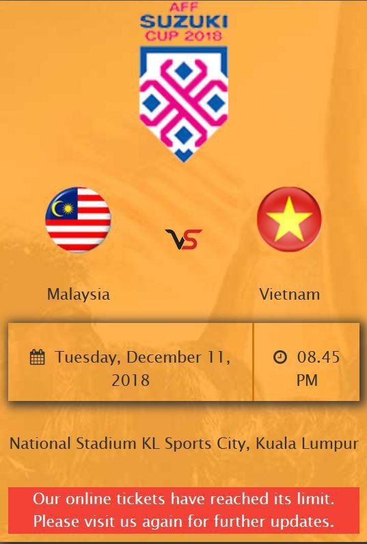 30.000 vé bán đợt đầu trận chung kết lượt đi Malaysia - Việt Nam hết sạch chỉ trong ít phút - Ảnh 1.