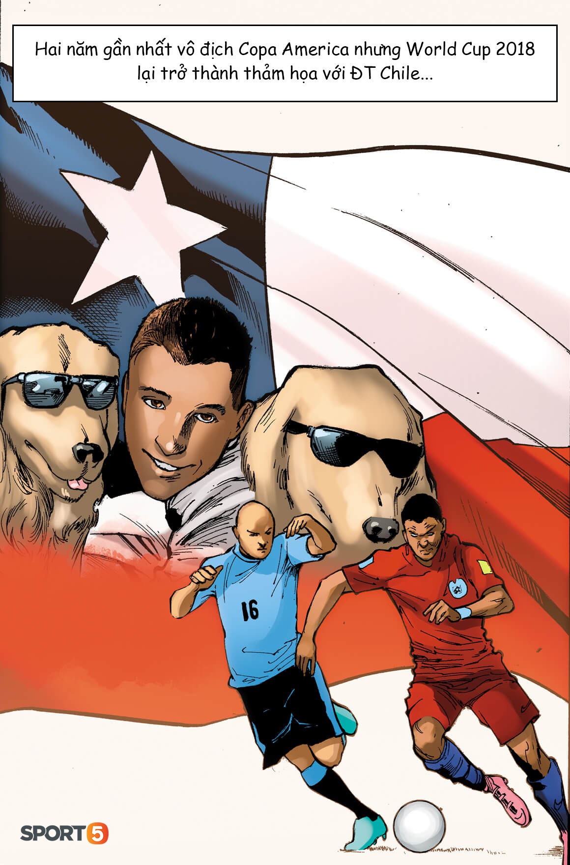 Truyện World Cup phong cách Marvel: Giấc mơ Mỹ và kỳ nghỉ bên hai chú chó của Sanchez (chương 5) - Ảnh 5.