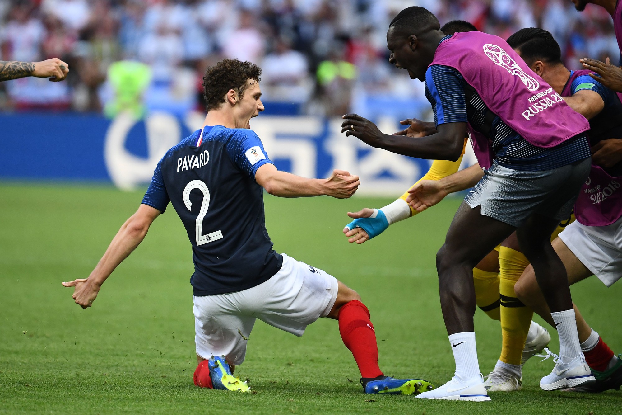 Benjamin Pavard France Argentina goal 2018