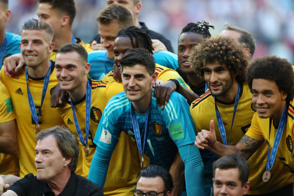 Hazard và đồng đội vui vẻ ăn mừng thành tích tốt nhất lịch sử dự World Cup của ĐT Bỉ - Ảnh 6.