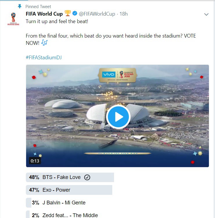 Hit đình đám Fake Love của Hàn Quốc sẽ vang lên ở tứ kết World Cup? - Ảnh 1.