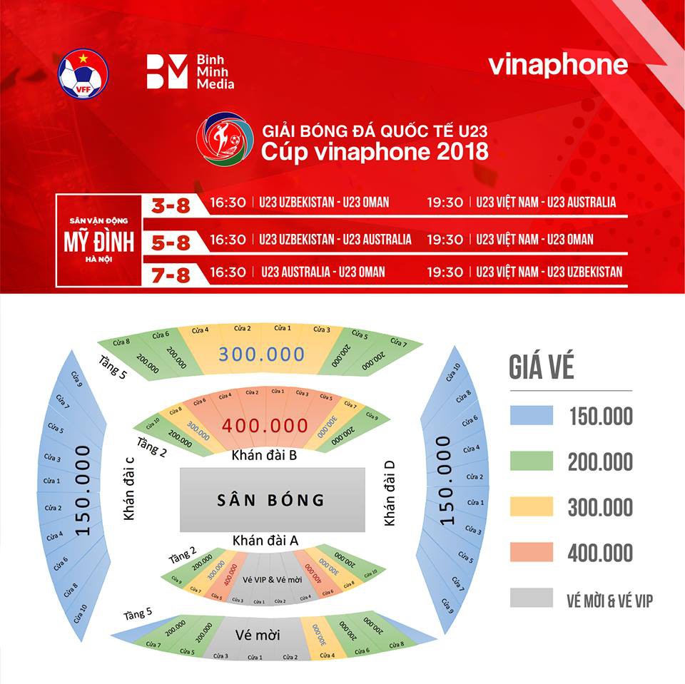 Chính thức: Khán giả Việt Nam đã có thể mua vé xem U23 Việt Nam tranh tài ở giải Tứ Hùng - Ảnh 3.