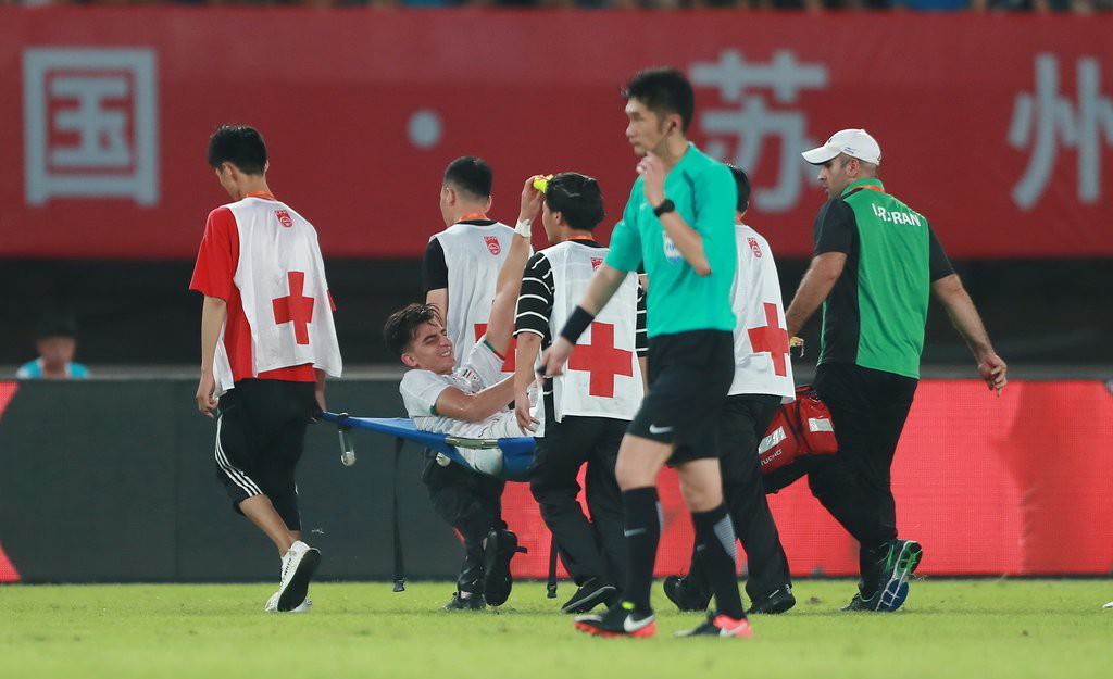 Thủ môn U23 Iran bất tỉnh, co giật trong trận giao hữu cuối trước thềm ASIAD 2018 - Ảnh 5.