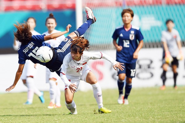 ĐT nữ Việt Nam thua 0-7 trước Nhật Bản, gặp đội nhì bảng A tại Tứ kết ASIAD - Ảnh 3.