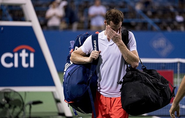 Andy Murray khóc nức nở sau trận đấu kéo dài tới 3 giờ sáng, bỏ cuộc ở tứ kết Citi Open - Ảnh 6.