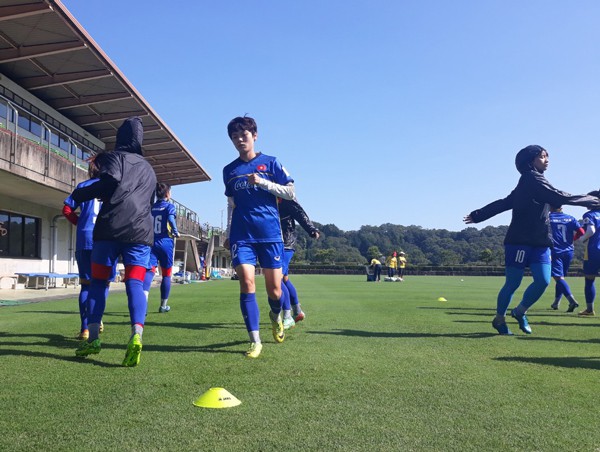 Đội tuyển nữ Việt Nam tích cực tập luyện tại Nhật Bản - Ảnh 3.