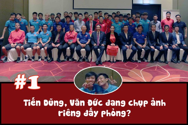 Fan super soi hàng tá chi tiết gây cười ở bức ảnh tập thể tuyển Việt Nam - Ảnh 1.