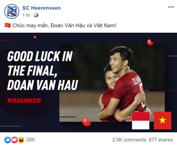 Văn Hậu lập cú đúp, fan Việt lập tức gửi lời đề nghị đến SC Heerenveen: Mau cho hậu vệ xuất sắc nhất Đông Nam Á đá chính đi! - Ảnh 2.